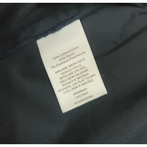 NEW 1901 Surplice Wrap Fit & Flare Peplum Sleeveless Blouse in Navy Blue Size 8 - Picture 7 of 10